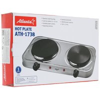 Плита компактная электрическая Atlanta ATH-1738 серебристый