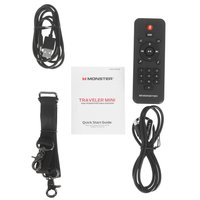 Portativ audiotizim MONSTER Traveler Mini, qora