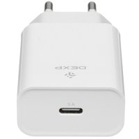 Сетевое зарядное устройство DEXP IET25CD белый