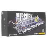 Клавиатура  проводная + беспроводная GravaStar Mercury K1 Pro Interstellar Silver цвет серебристый