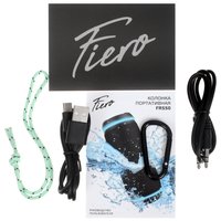 Портативная колонка Fiero Vortex M, бирюзовый