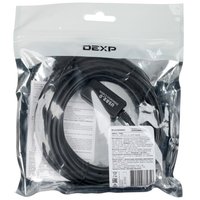 Кабель DEXP USB Type-A - USB Type-A черный 5 м