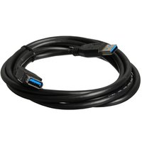 Кабель DEXP USB Type-A - USB Type-A черный 2 м