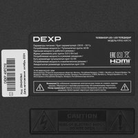 43" (108 см) Телевизор DEXP 43FCY2 черный