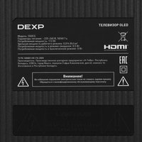 55" (139 см) Телевизор DEXP 55OCG черный