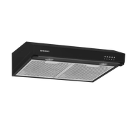 Exhaust hood suspended SHIVAKI 0960 Punto black/transparent