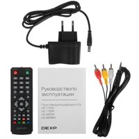 Приставка для цифрового ТВ DEXP HD 7789P черный