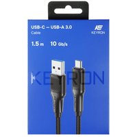 Cable KEYRON USB Type-C - USB Type-A black 1.5 m