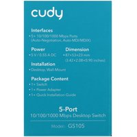 Коммутатор Cudy GS105 4.0
