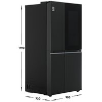 Холодильник Side by Side   LG GC-Q257CBFV черный