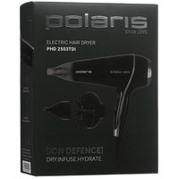 Фен Polaris PHD 2503TDi черный/серебристый