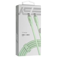 Кабель KEYRON USB Type-C - USB Type-C зеленый 1.5 м
