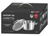 Кастрюля Polaris Loretto-20С 3 л 20 см серебристый