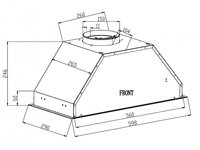 Exhaust hood fully built-in SCHTOFF POLAR 60 black