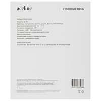 Кухонные весы Aceline S-20 черный