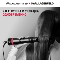 Фен-щетка Rowenta Karl Lagerfeld CF635LF0 черный/красный