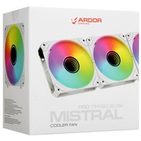 Комплект вентиляторов ARDOR GAMING Mistral PRO YH120 ELIW ARGB  белый