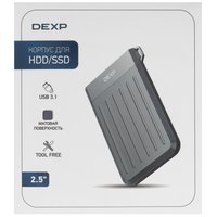 2.5" Внешний бокс DEXP M25C3-GY