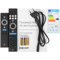 55" (139 см) Телевизор DEXP 55UCGQ1 серый