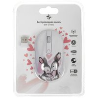 Мышь беспроводная DEXP WM-311WU Rabbits  белый
