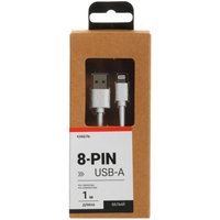 Кабель Aceline Lightning 8-pin - USB Type-A белый 1 м