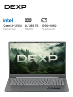 15.6" Ноутбук DEXP Atlas A15-I3W400 серебристый