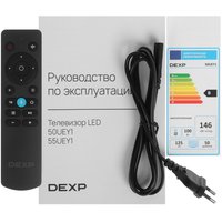 50" (125 см) Телевизор DEXP 50UEY1 черный