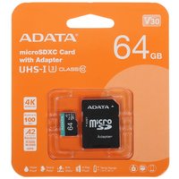 Memory card ADATA Premier Pro microSDXC 64 GB [AUSDX64GUI3V30SA2-RA1]