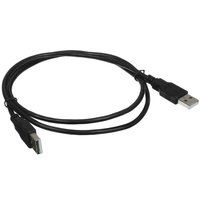 Кабель DEXP USB Type-A - USB Type-A черный 1 м