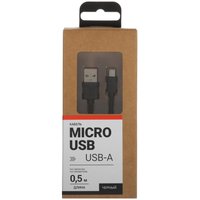 Кабель Aceline micro USB-B - USB Type-A черный