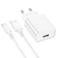 Сетевое зарядное устройство Borofone BA74A белый