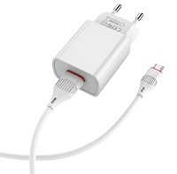 Сетевое зарядное устройство Borofone BA20A Sharp белый
