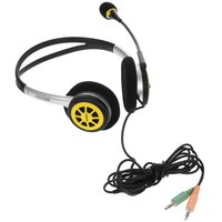 Wired headphones Microlab K250 yellow 2014