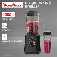 Stationary blender Moulinex LM87G810 black