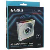 Реверсный вентилятор LIAN LI UNI FAN TL WIRELESS LCD 140 [G99.14RTLLCD1W1W.R0] белый