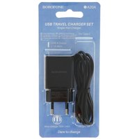 Сетевое зарядное устройство Borofone BA20A Sharp черный