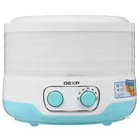 Сушилка для овощей и фруктов DEXP FD-1250P голубой