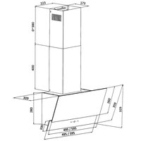 Вытяжка наклонная DEXP CH60-SV0 черный/черный
