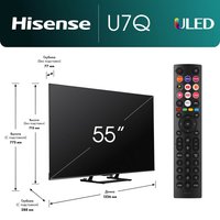55" (139 см) Телевизор Hisense 55U7Q черный