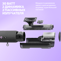 Умная портативная колонка Яндекс Станция Стрит, оранжевый