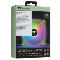 Комплект реверсных вентиляторов Thermaltake CT120 Reverse ARGB Matcha Green [CL-F200-PL12MG-A] зеленый