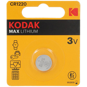 Изображение товара Батарейка Kodak MAX Lithium CR1220 3В