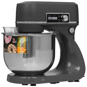 Изображение товара Миксер Reoka RKPM-DM1801 планетарный с 12 скоростями 6 л нержавеющая сталь
