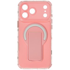 Изображение товара Накладка Zibelino Kick Stand для iPhone 17 Pro Max розовая с подставкой