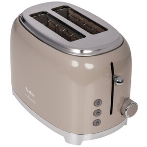 Изображение товара Tesler TT-260 тостер серый 2 слота 815 Вт разморозка подогрев корпус нержавеющая сталь