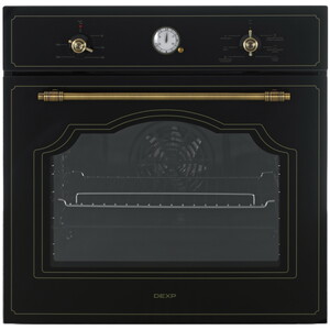 Изображение товара Электрический духовой шкаф DEXP Rustic 01 черный с грилем и конвекцией
