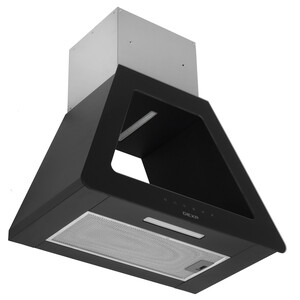 Изображение товара Вытяжка пристенная DEXP WCH60-SL0 TRAPEZOID черная с фильтром и сенсорным управлением