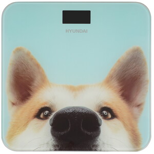 Изображение товара Голубые электронные весы Hyundai H-BS03680 с индикатором заряда