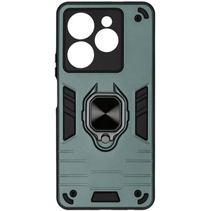 Изображение товара Накладка  DF Armor Case для Infinix HOT 40/ 40 Pro зеленый/черный