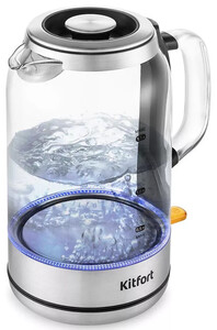 Изображение товара Электрочайник Kitfort КТ-6193 серебристый 1.7 л автоматическое отключение